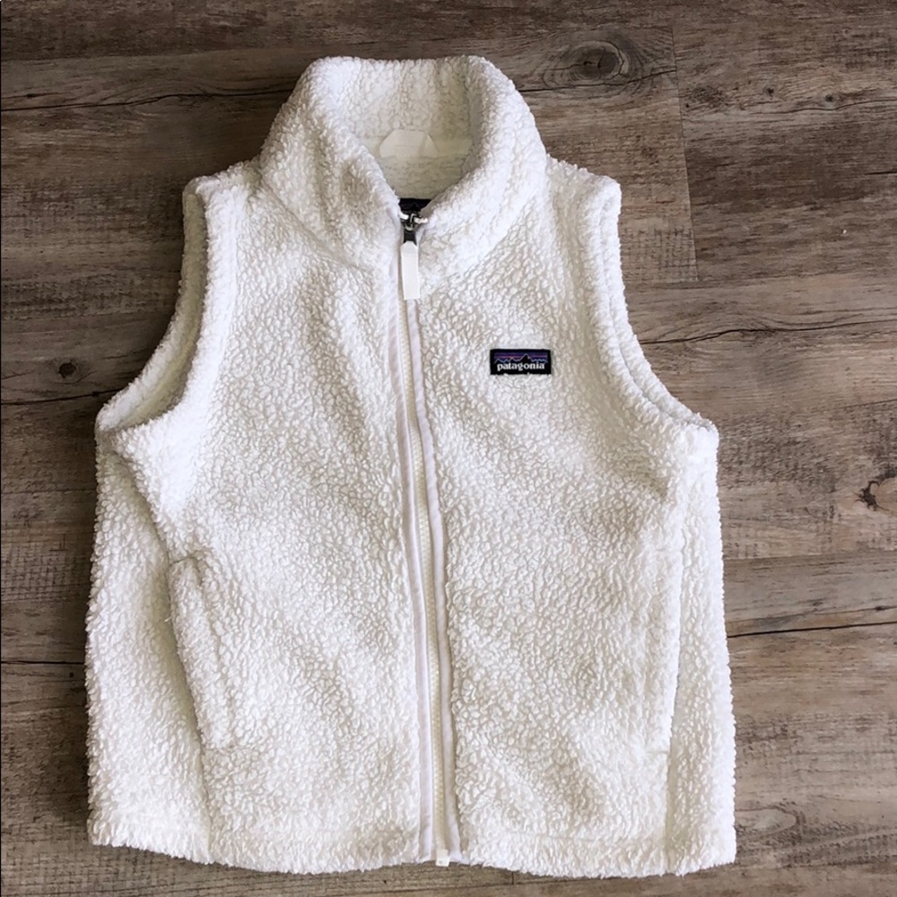 Patagonia Girls Fleece Vest Sz S (7-8)